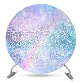Toile de fond de fête d'anniversaire ronde lavande violette rêveuse